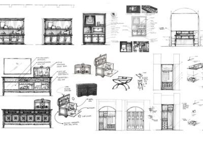 Guest Room Millwork Sketches