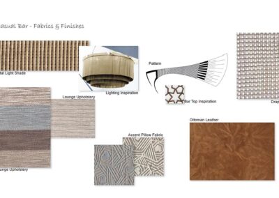 Casual Bar - Fabrics and Finishes